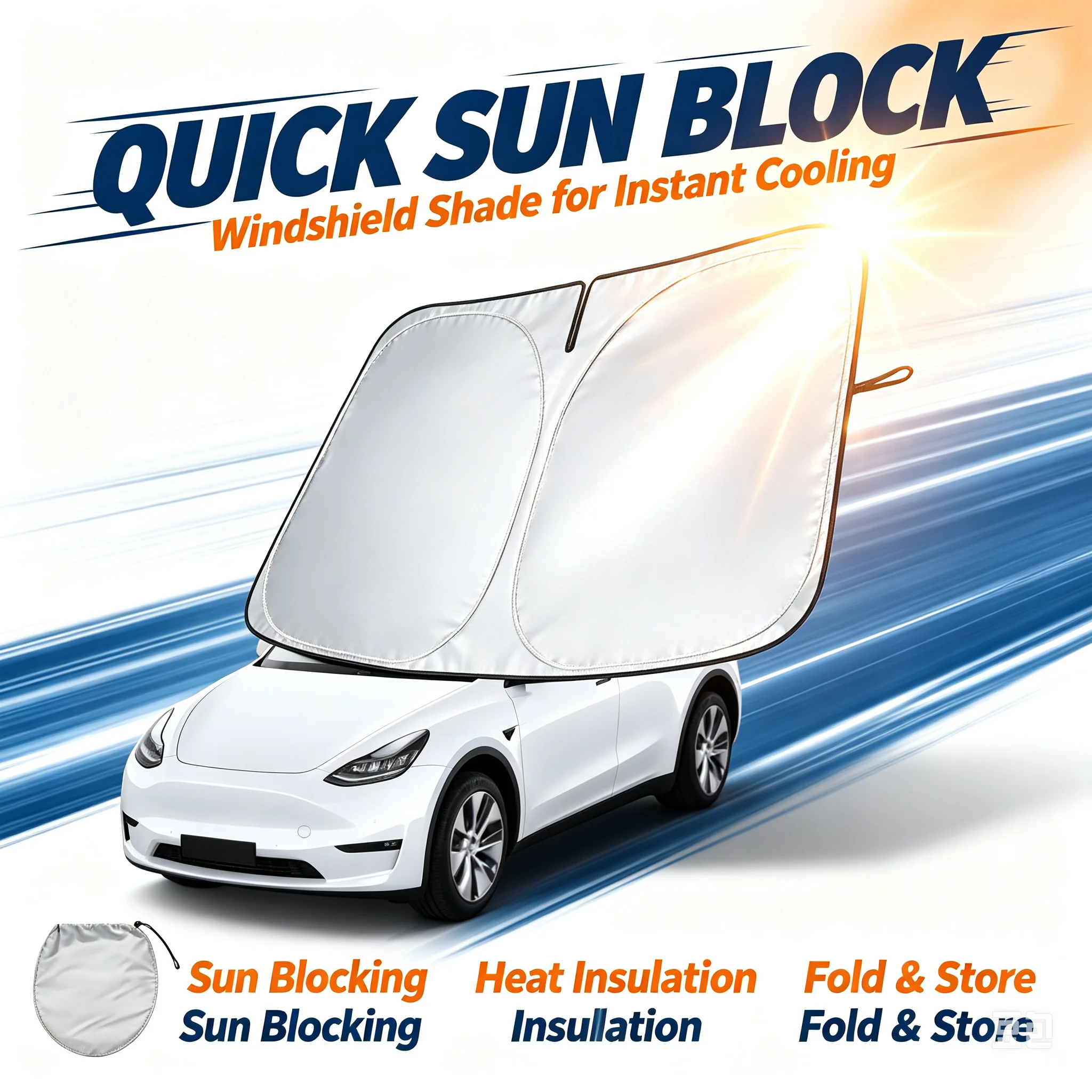Car Sunshade UV Reflection Win - Car Sunshade Windshield Umbrella Foldable 评论和价格