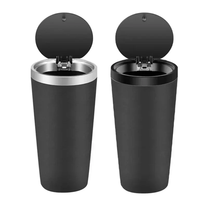for Cup Holders Storage Compac - Waterproof Car Trash Can With Lid 评论和价格