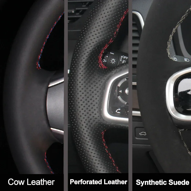 For Kia Sorento 2003-2009 Hand - Car Steering Wheel Cover Anti Slip Breathable 评论和价格
