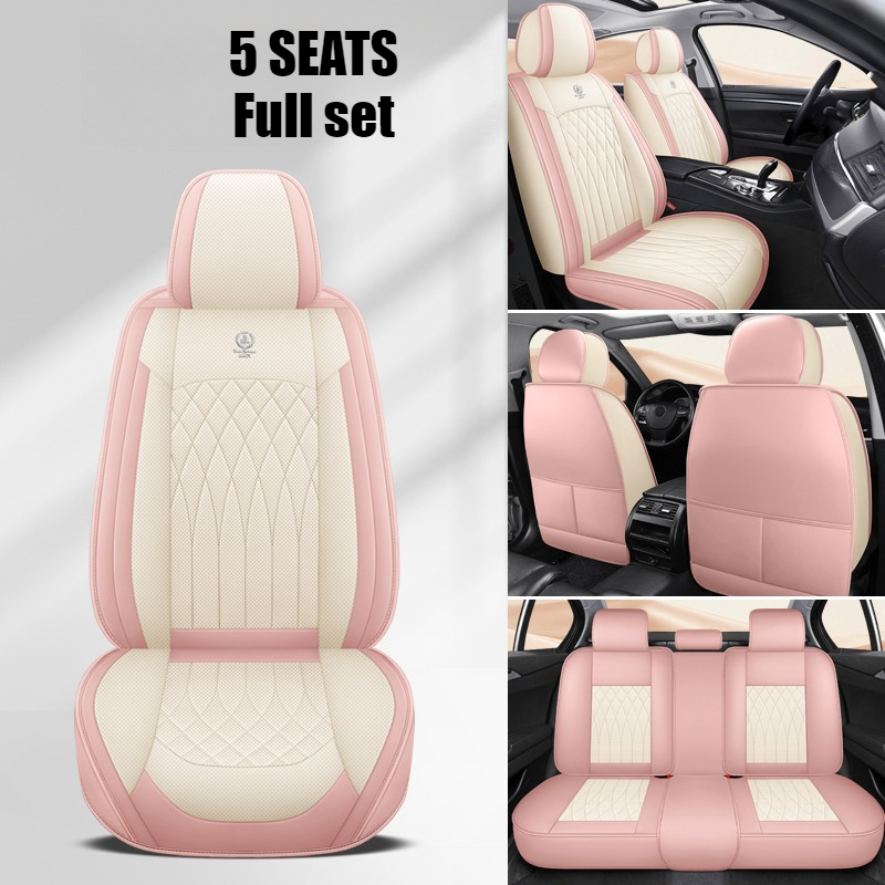 5-Seater Full Set of Universal - Leather Car Seat Covers Full Set Universal 评论和价格