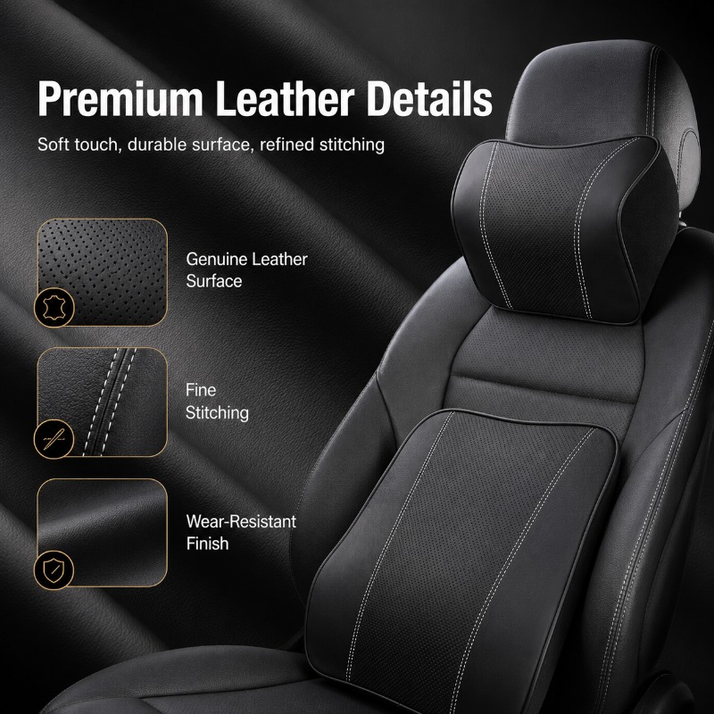 Memory Foam Car Neck Pillow Lu - Memory Foam Car Neck Pillow Lumbar Support 评论和价格