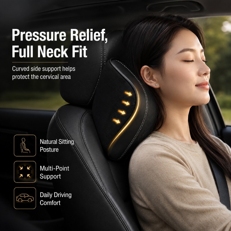 Memory Foam Car Neck Pillow Lu - Memory Foam Car Neck Pillow Lumbar Support 评论和价格