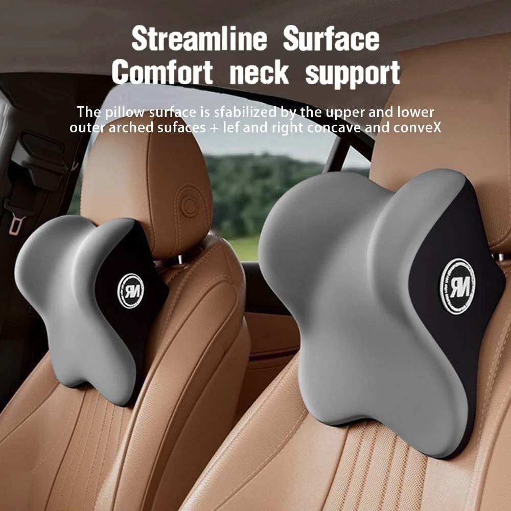 Car Memory Foam Headrest Set C - Memory Foam Car Neck Pillow Lumbar Support 评论和价格