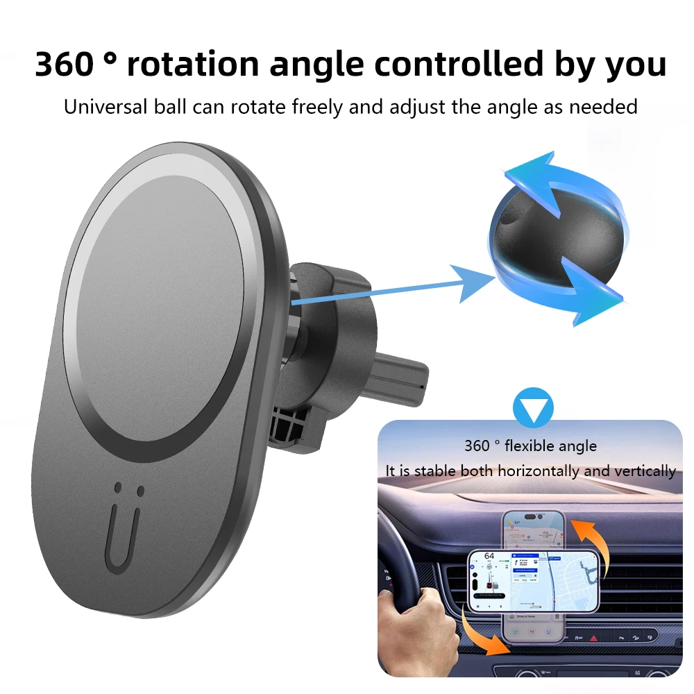 Mini Magnetic Wireless Car Cha - Magnetic Phone Holder For Car Vent 评论和价格