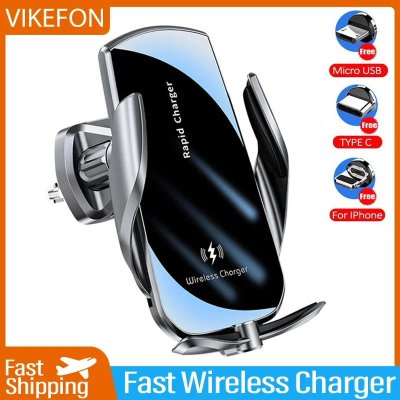 VIKEFON 30W Wireless Chargers  - Wireless Car Charger Mount Fast Charging 评论和价格