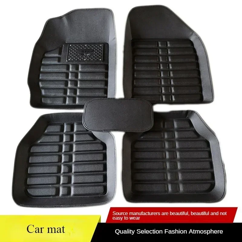 5pcs Premium Easy Clean Waterp - Car Floor Mats Universal Waterproof Leather 评论和价格