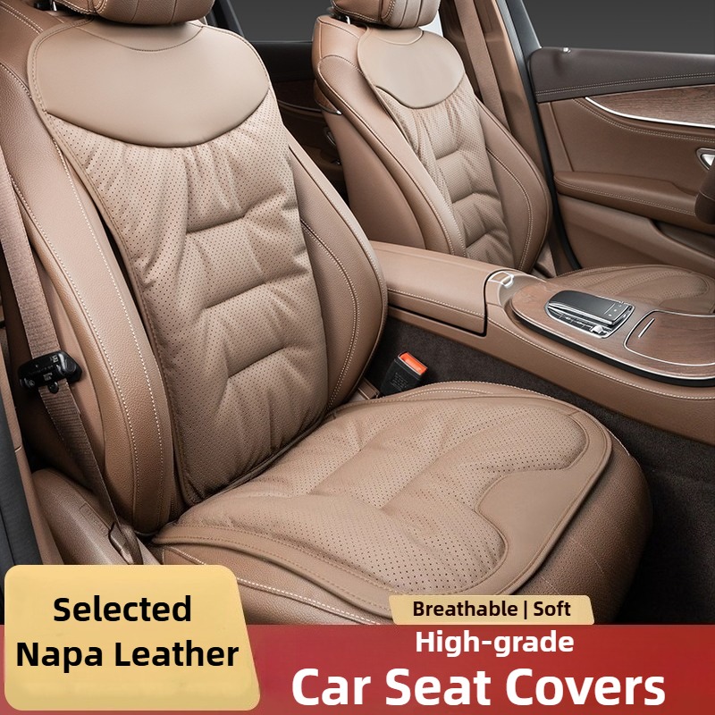 Soft Nappa Leather Car Seat Co - Leather Car Seat Covers Full Set Universal 评论和价格