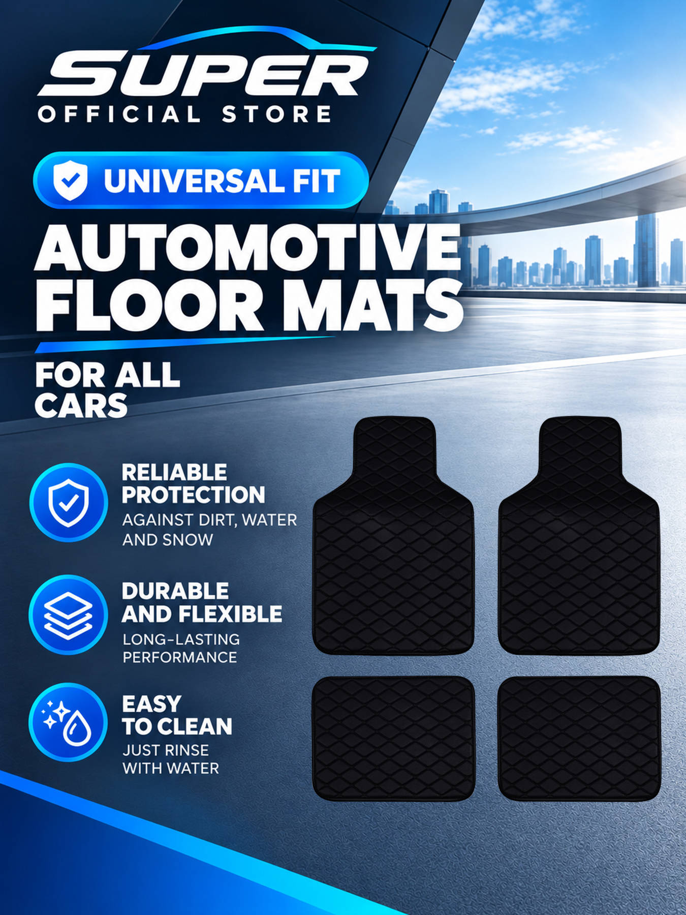Car Floor Mats Full Set Univer - Car Floor Mats Universal Waterproof Leather 评论和价格