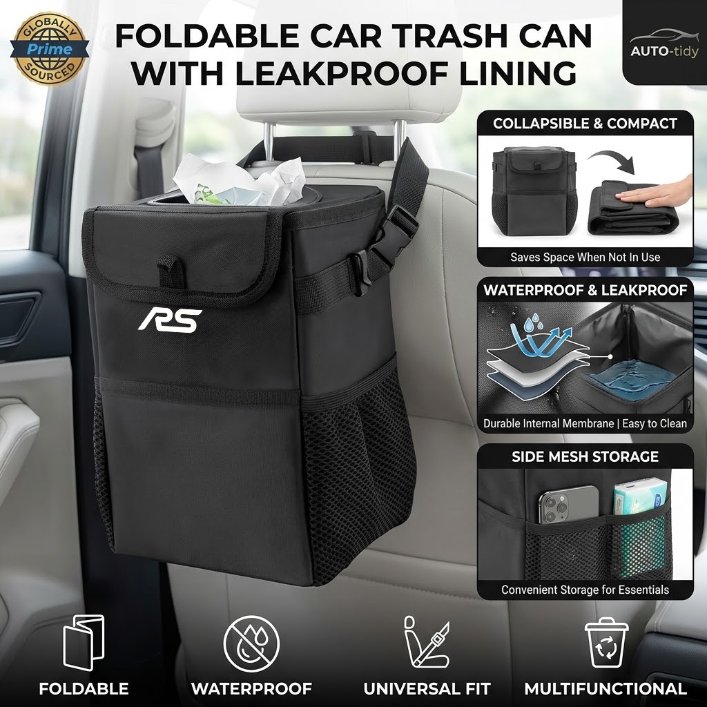 Foldable portable leak-proof w - Waterproof Car Trash Can With Lid 评论和价格