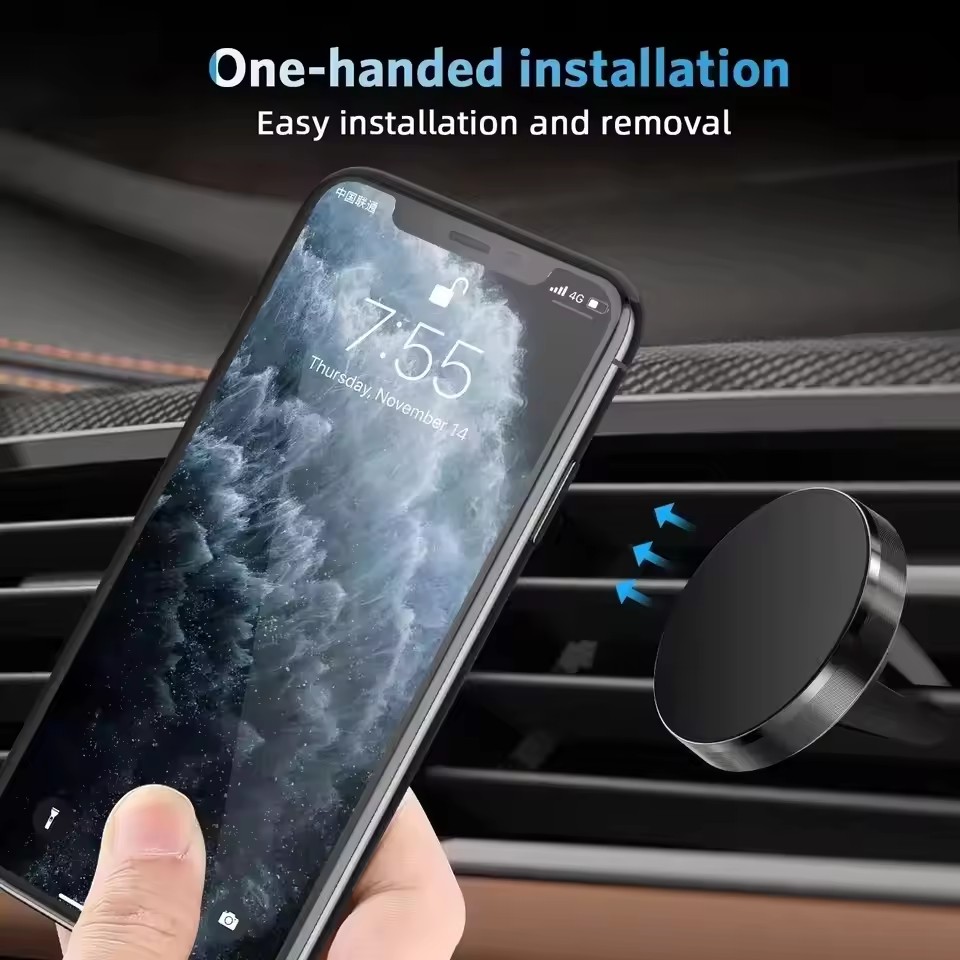 Air Vent Magnet Smartphone Mob - Magnetic Phone Holder For Car Vent 评论和价格