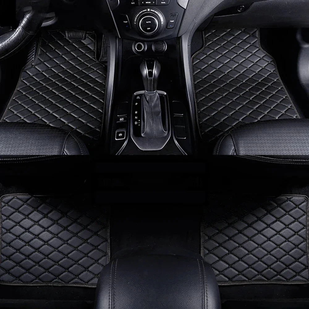 Car Floor Mats 4PCS Universal  - Car Floor Mats Universal Waterproof Leather 评论和价格