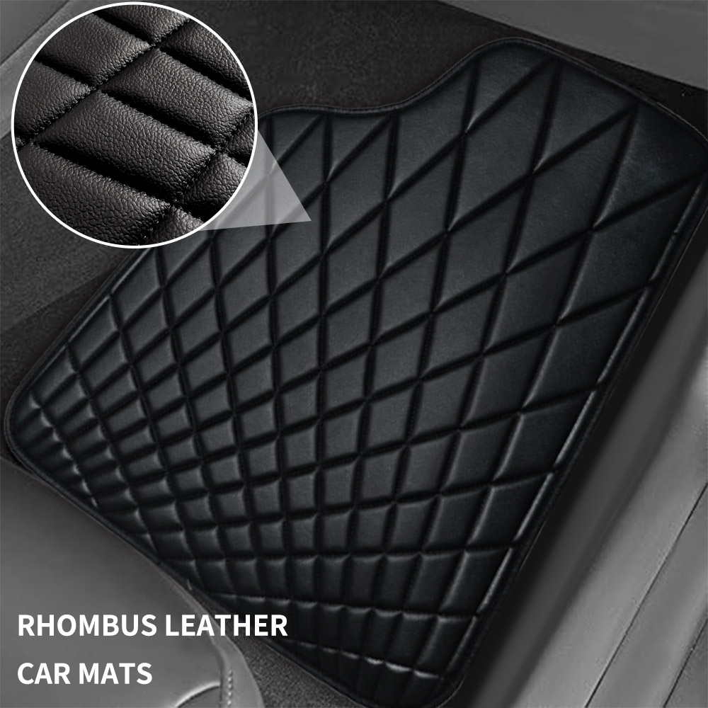 CAR PASS Universal 5PCS Leathe - Car Floor Mats Universal Waterproof Leather 评论和价格