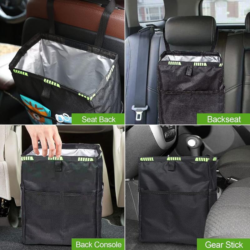 Car Trash Can No Drilling Requ - Waterproof Car Trash Can With Lid 评论和价格