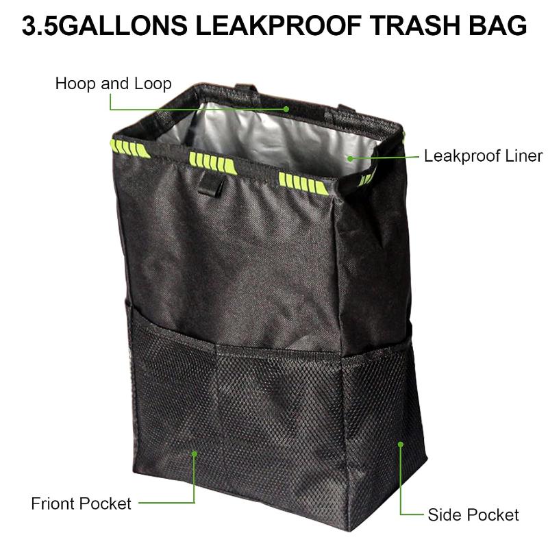 Car Trash Can No Drilling Requ - Waterproof Car Trash Can With Lid 评论和价格