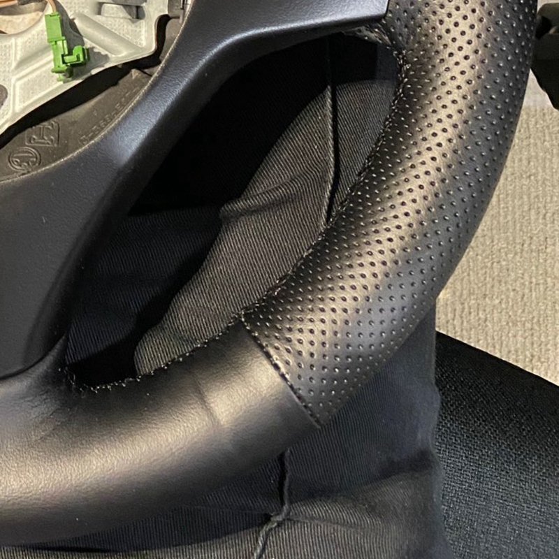 Anti-Slip Car Accessories Blac - Car Steering Wheel Cover Anti Slip Breathable 评论和价格