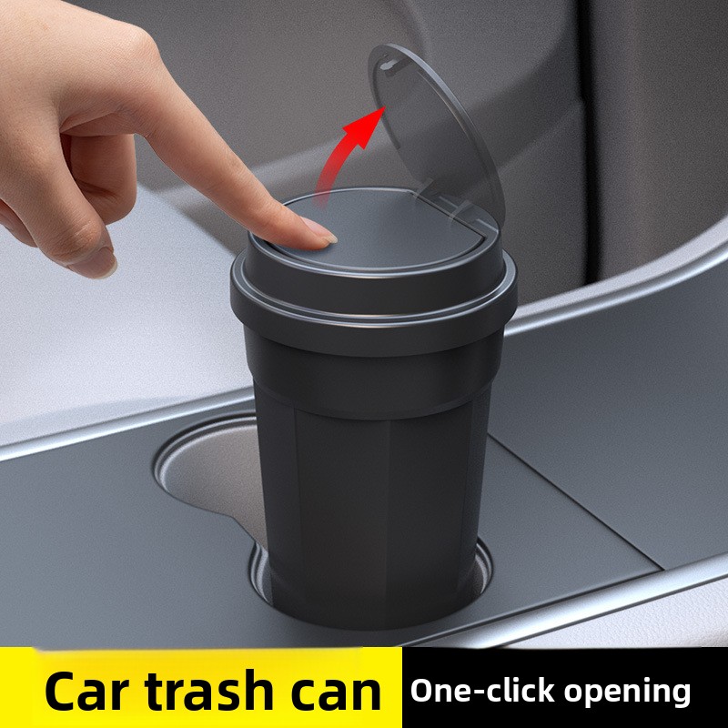 Car Trash Can Waterproof Cup H - Waterproof Car Trash Can With Lid 评论和价格