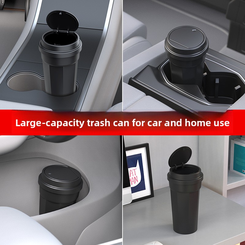 Car Trash Can Waterproof Cup H - Waterproof Car Trash Can With Lid 评论和价格