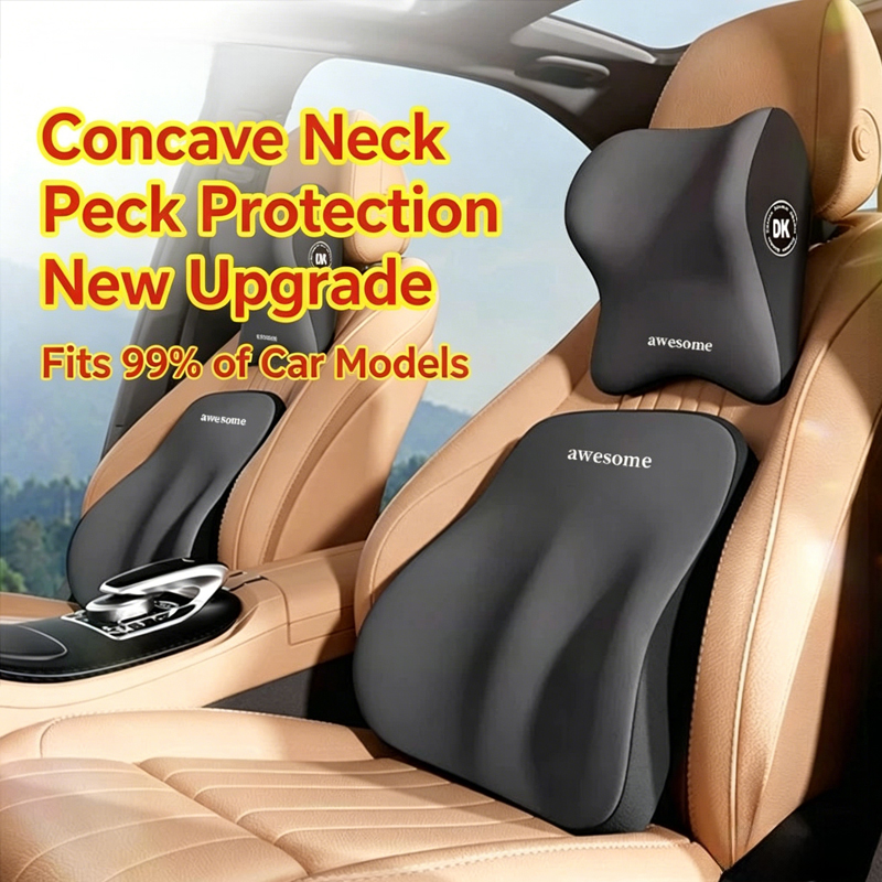 Car Neck Pillow & Lumbar Suppo - Memory Foam Car Neck Pillow Lumbar Support 评论和价格