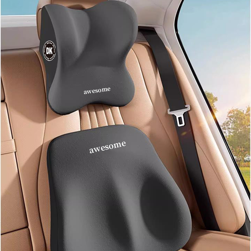 Car Neck Pillow & Lumbar Suppo - Memory Foam Car Neck Pillow Lumbar Support 评论和价格