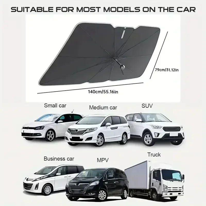 Multi Purpose Convenient Folda - Car Sunshade Windshield Umbrella Foldable 评论和价格