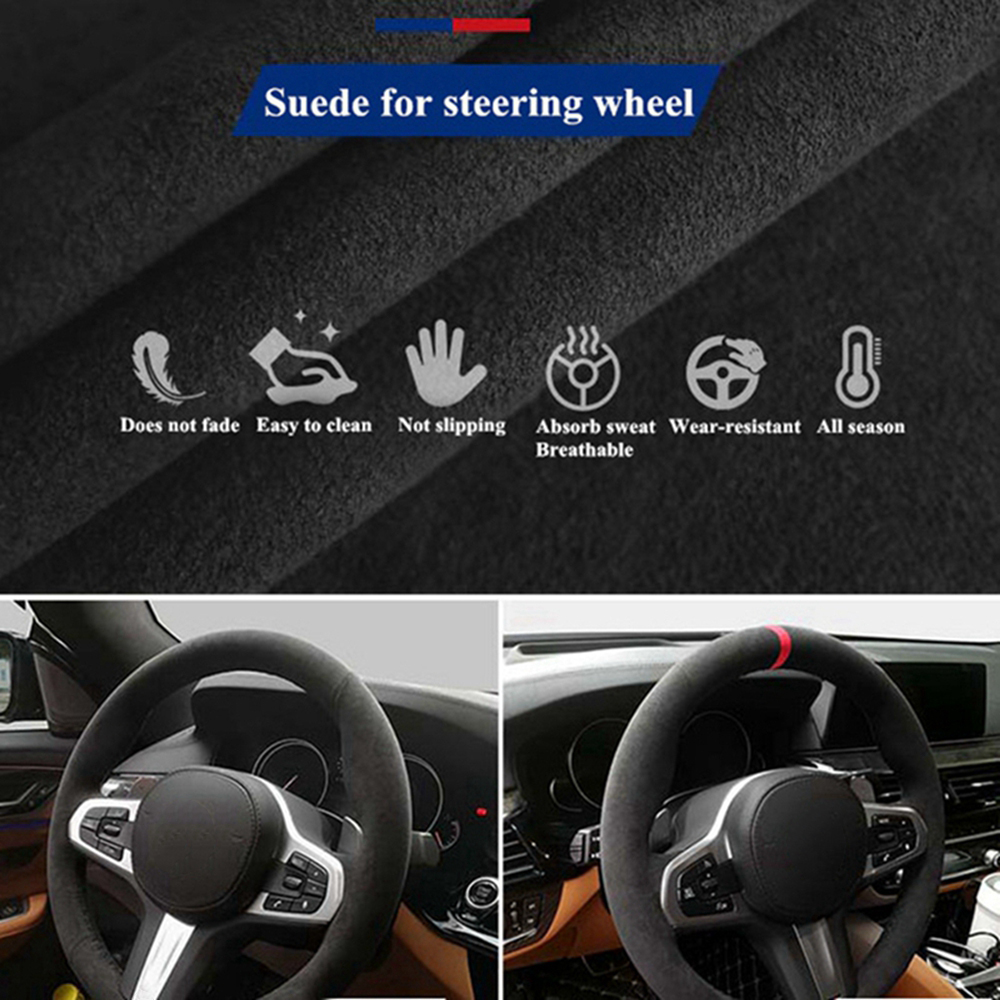 Braid Car Steering Wheel Cover - Car Steering Wheel Cover Anti Slip Breathable 评论和价格
