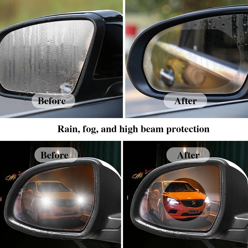 2pcs Universal Anti-Fog Anti-g - Anti Glare Car Rearview Mirror Film 评论和价格