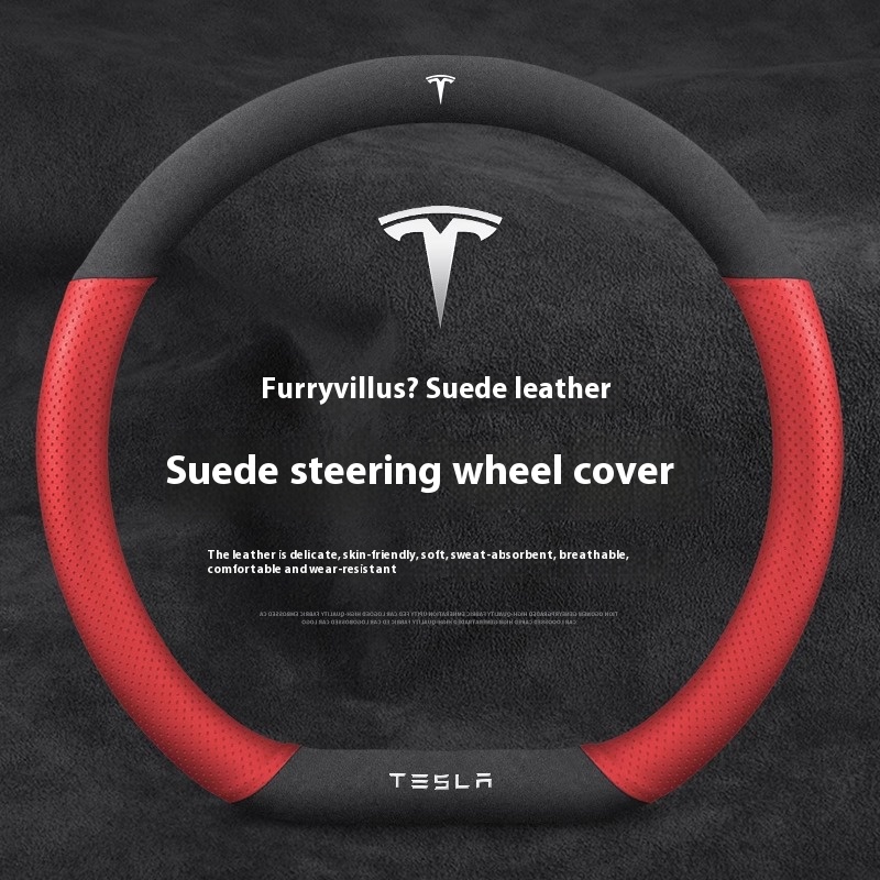 Suede Anti-slip Leather Car St - Car Steering Wheel Cover Anti Slip Breathable 评论和价格