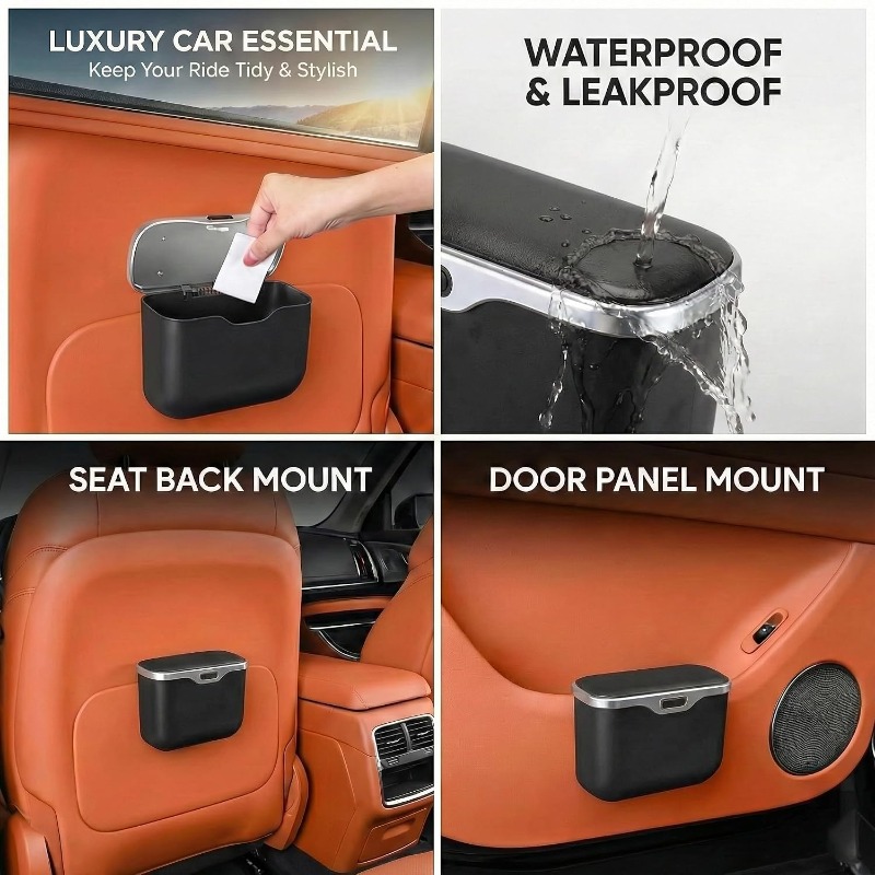 Car Trash Can with Lid  Leakpr - Waterproof Car Trash Can With Lid 评论和价格