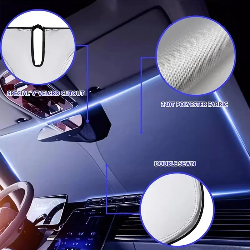 Car Windshield Sun Shade Cover - Car Sunshade Windshield Umbrella Foldable 评论和价格