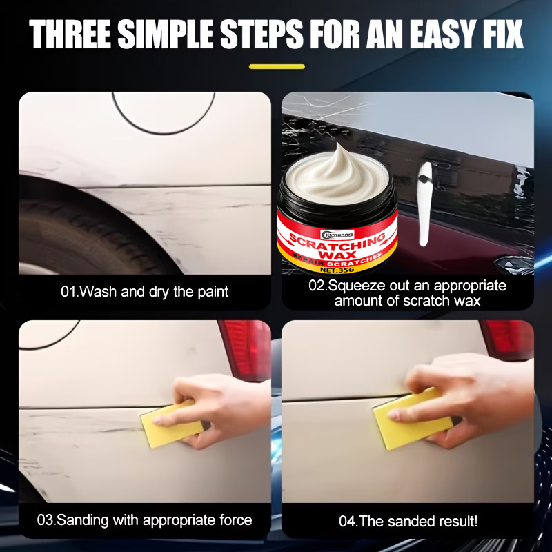Car Scratch Repair Paste Scrat - Car Scratch Repair Polishing Wax Paste 评论和价格