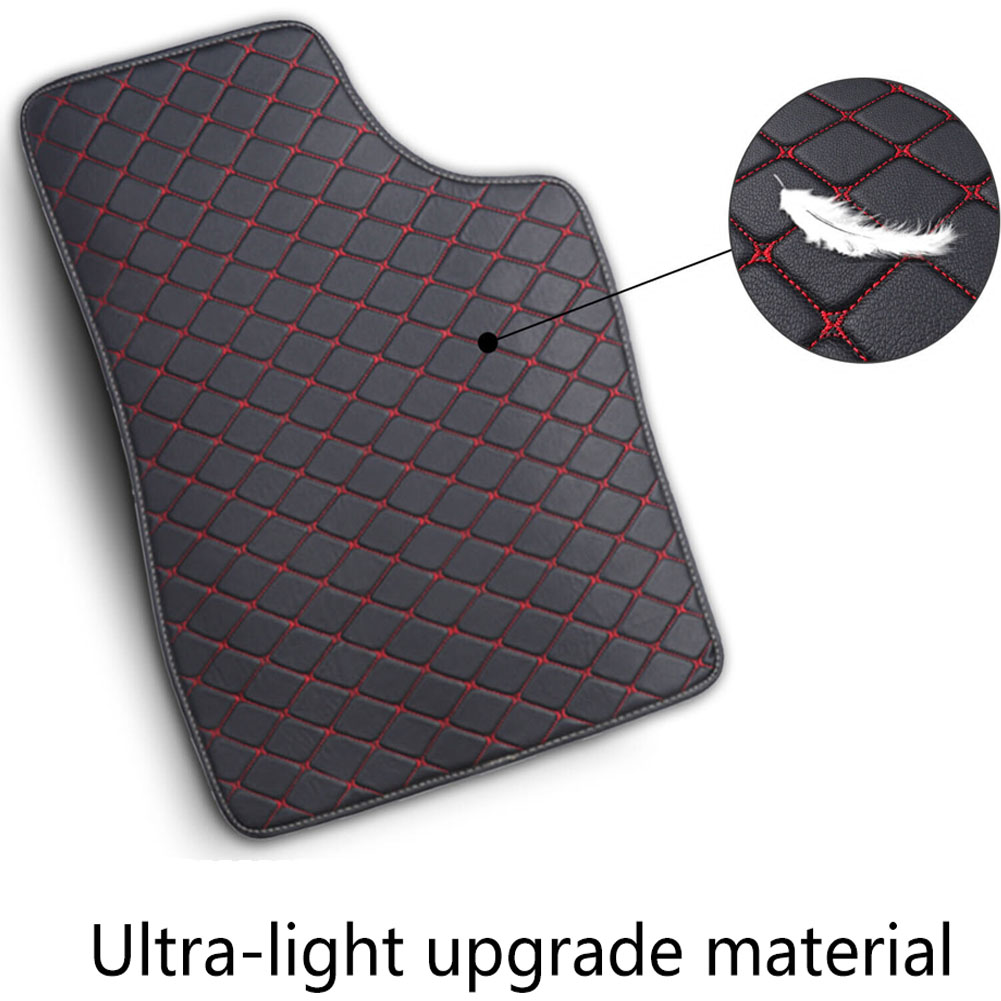 5PCS/Set Leather Car Floor Mat - Car Floor Mats Universal Waterproof Leather 评论和价格