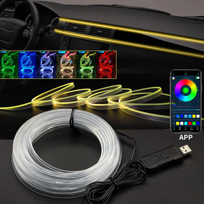 Car Interior Atmosphere Light  - Led Ambient Interior Car Lights App Control 评论和价格