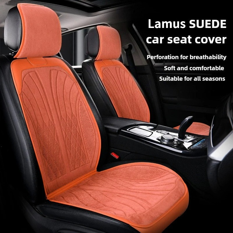 Luxury Suede Leather Car Seat  - Leather Car Seat Covers Full Set Universal 评论和价格