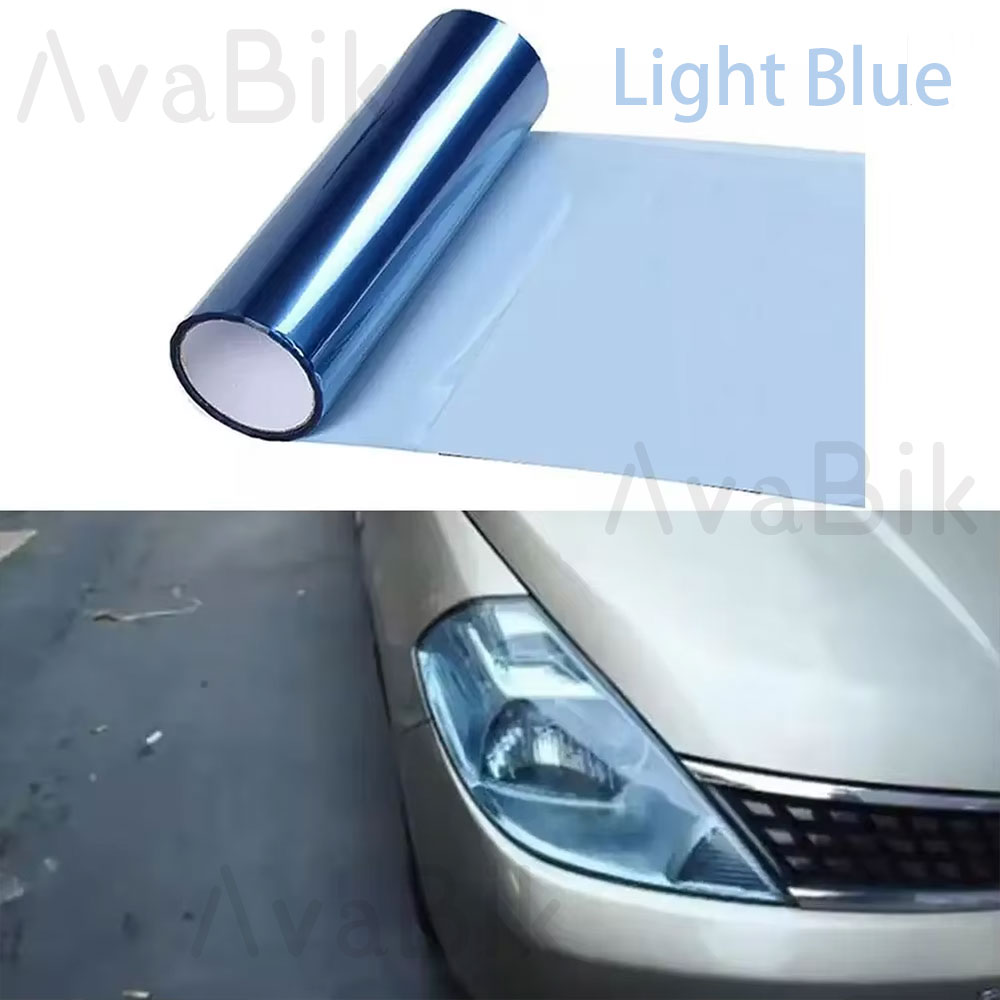 30CM Car Headlight Blue Tint F - Anti Glare Car Rearview Mirror Film 评论和价格