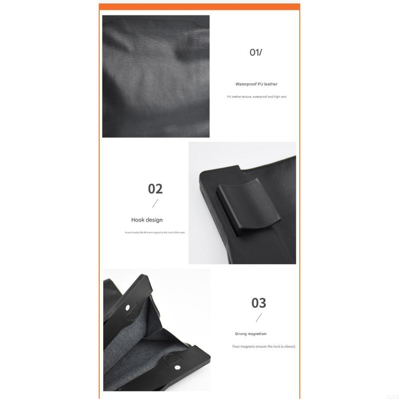 Car PU Leather Trash Bag Hangi - Waterproof Car Trash Can With Lid 评论和价格
