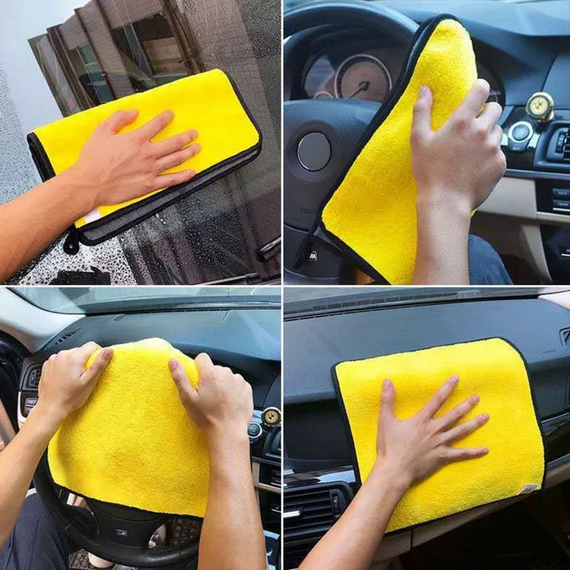 1-20pcs Thicken Microfiber Clo - Microfiber Car Drying Towel Super Absorbent 评论和价格
