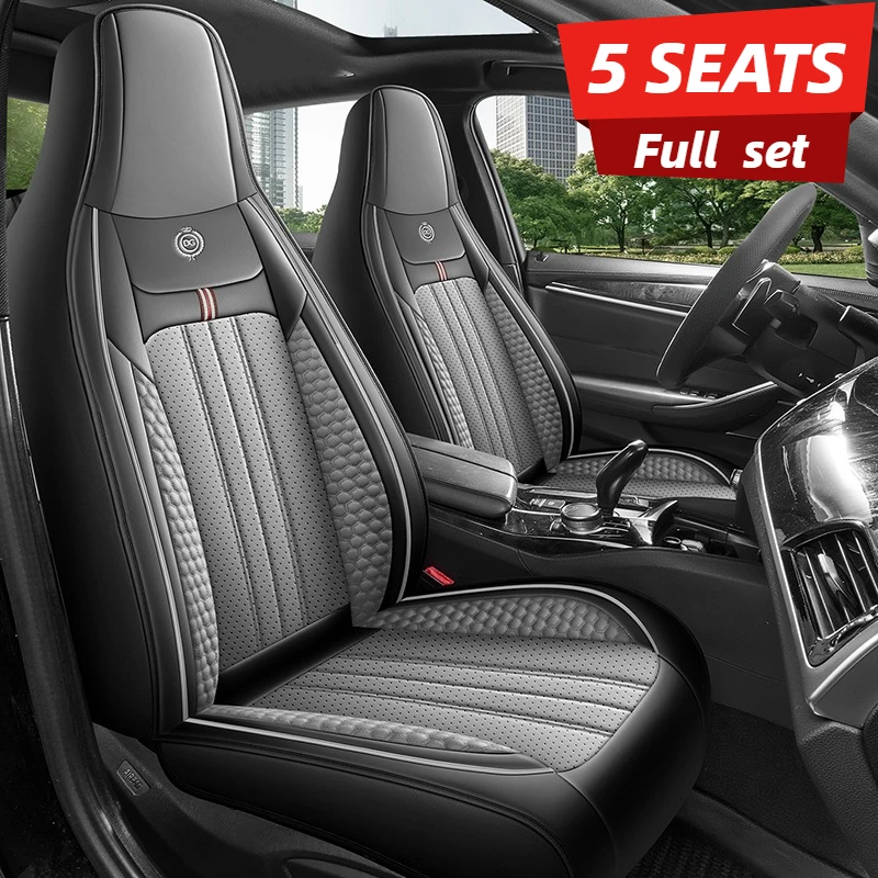 Luxury 3D Full Car Seat Cover  - Leather Car Seat Covers Full Set Universal 评论和价格