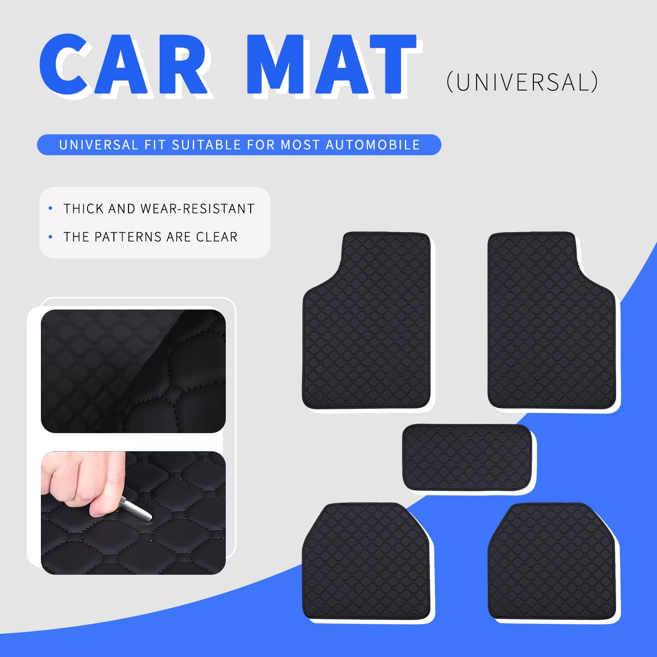 Car Floor Mats Full Set Univer - Car Floor Mats Universal Waterproof Leather 评论和价格