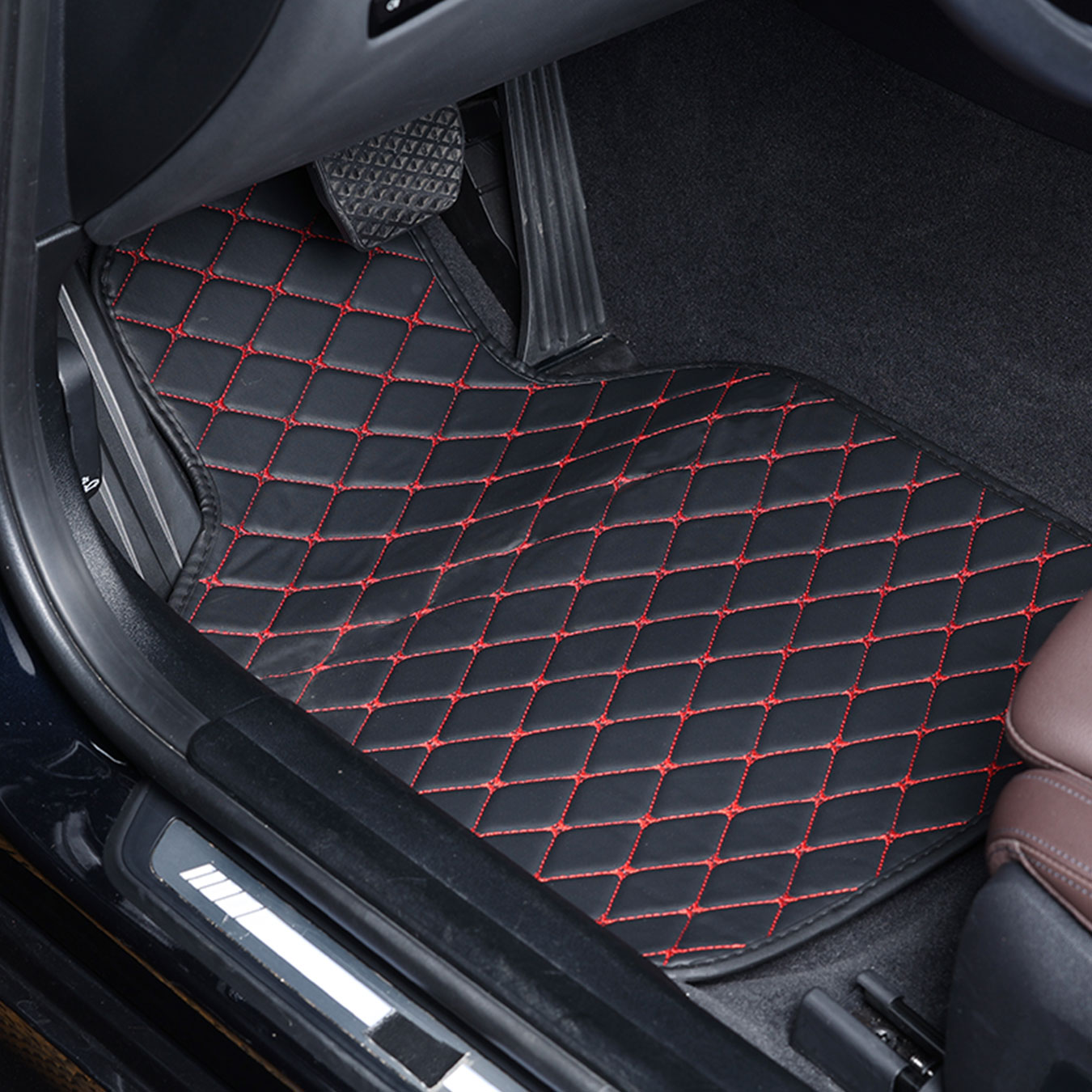 Car Floor Mats Full Set Univer - Car Floor Mats Universal Waterproof Leather 评论和价格