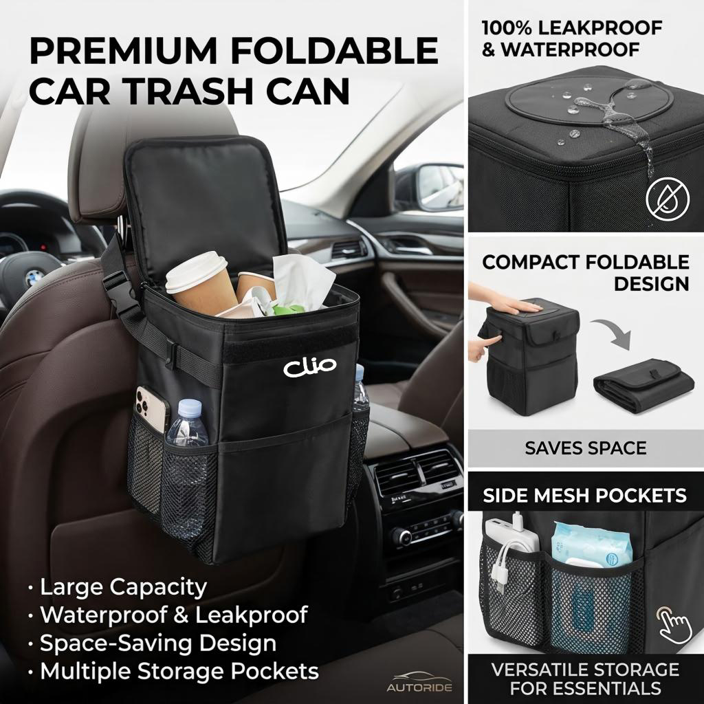 Waterproof car trash can stora - Waterproof Car Trash Can With Lid 评论和价格